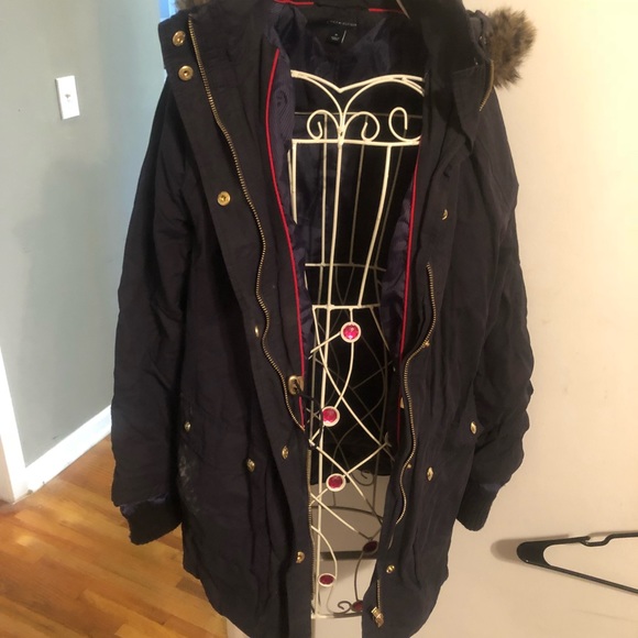 Tommy Hilfiger Navy Winter Coat - Picture 1 of 5